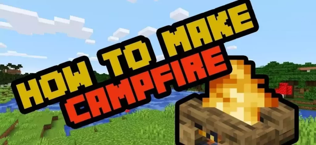 how to make a campfire in minecraft