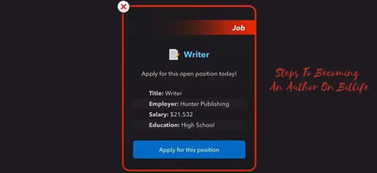 How to become a famous author on bitlife
