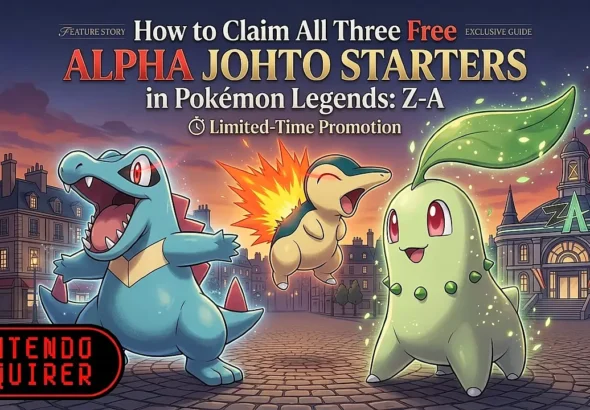 How to Claim All Three Free Alpha Johto Starters in Pokémon Legends: Z-A (Limited-Time Promotion)