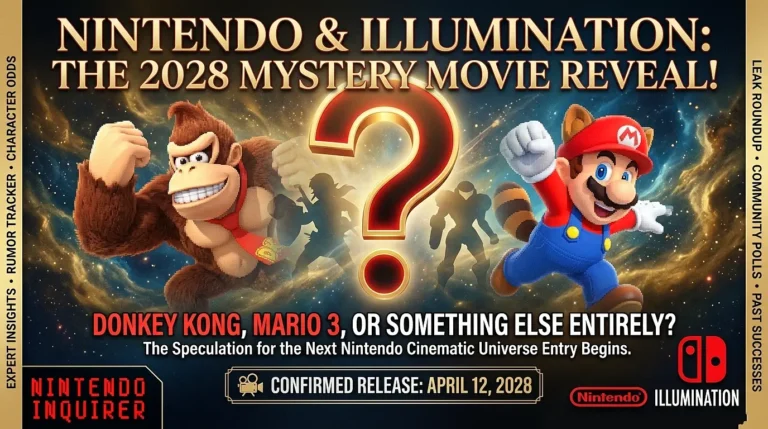 Nintendo and Illumination Confirm Mystery Movie for April 12, 2028: Donkey Kong, Mario 3, or Something Else Entirely?