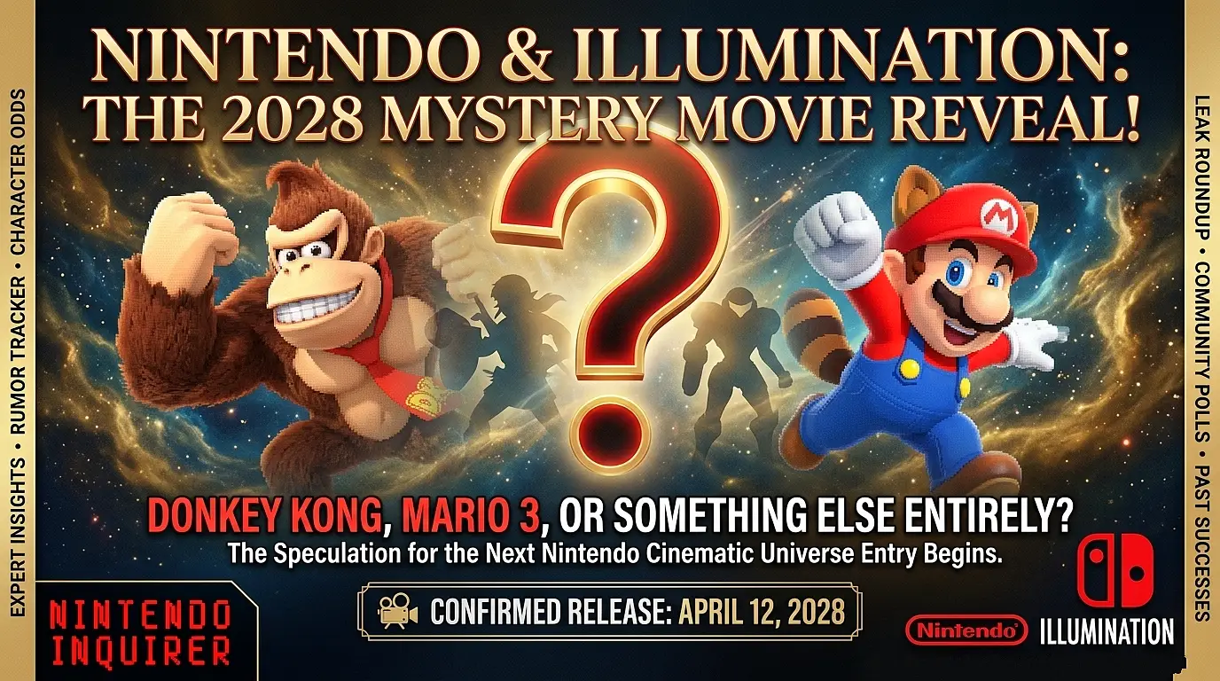 Nintendo and Illumination Confirm Mystery Movie for April 12, 2028: Donkey Kong, Mario 3, or Something Else Entirely?