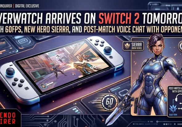 Overwatch Arrives on Switch 2 Tomorrow with 60fps, New Hero Sierra, and Post-Match Voice Chat with Opponents