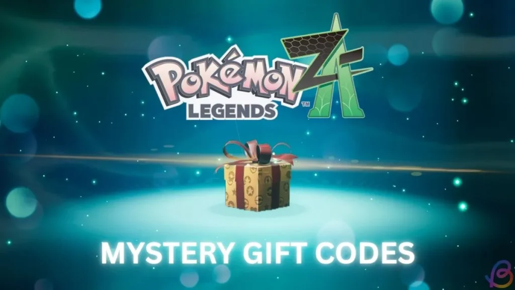 Pokémon Legends Z-A Mystery Gift menu