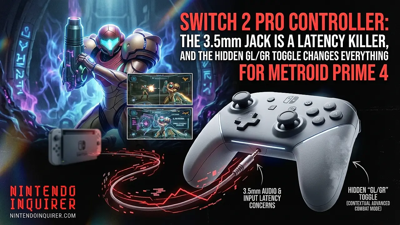 Switch 2 Pro Controller: The 3.5mm Jack Is a Latency Killer