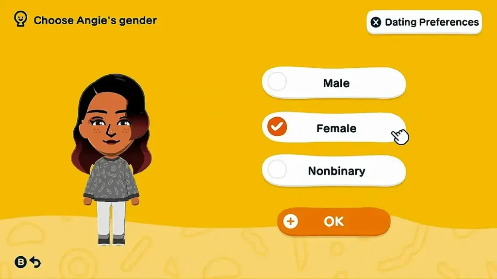 Tomodachi Life Living the Dream showing the detailed Mii character creator