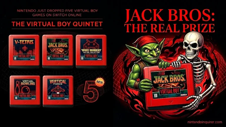Nintendo Just Dropped Five Virtual Boy Games on Switch Online
