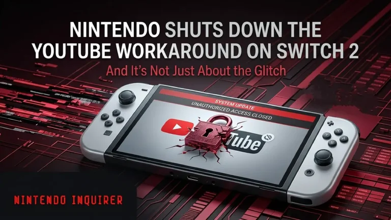 Nintendo Shuts Down the YouTube Workaround on Switch 2 — And It's Not Just About the Glitch