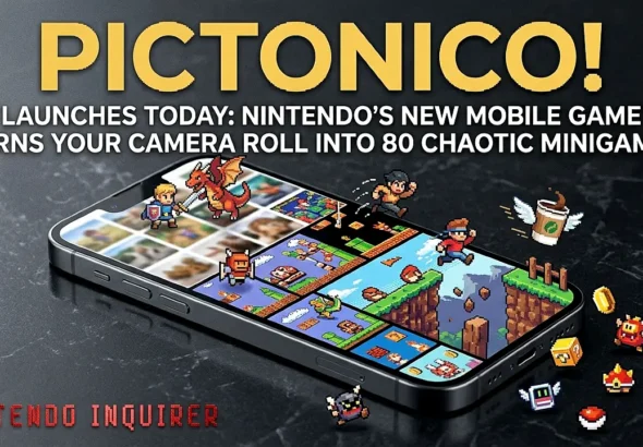 Pictonico! Launches Today: Nintendo's New Mobile Game Turns Your Camera Roll Into 80 Chaotic Minigames