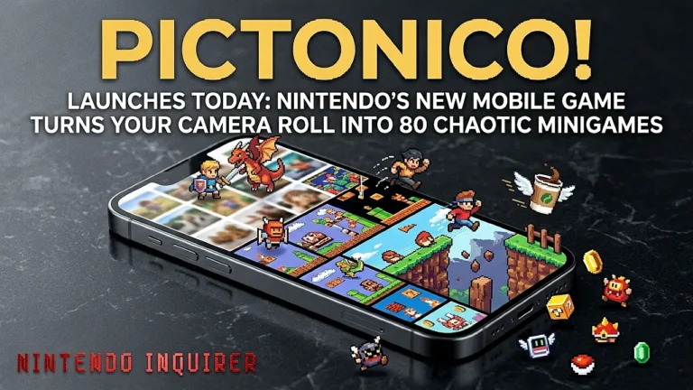 Pictonico! Launches Today: Nintendo's New Mobile Game Turns Your Camera Roll Into 80 Chaotic Minigames