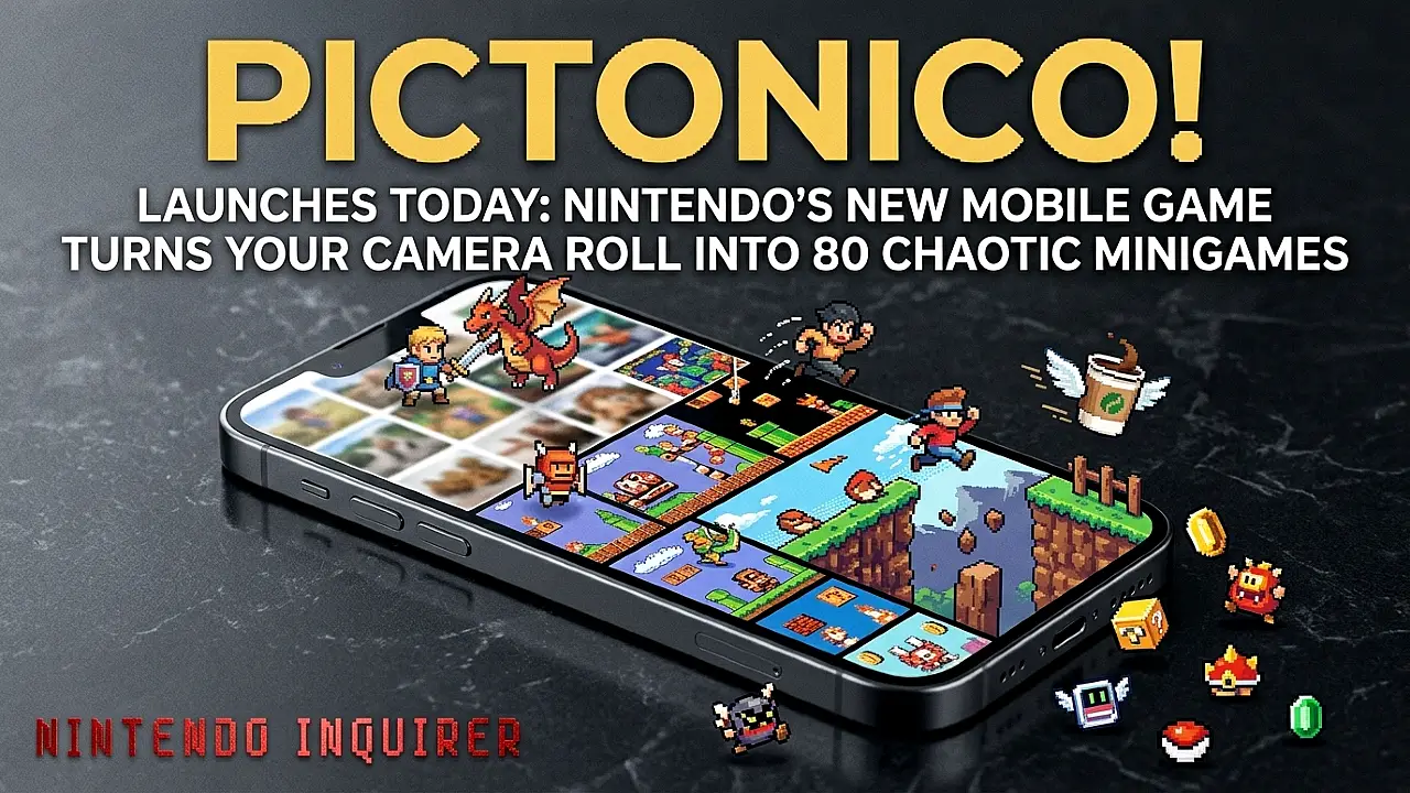 Pictonico! Launches Today: Nintendo's New Mobile Game Turns Your Camera Roll Into 80 Chaotic Minigames