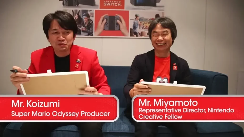 Star Fox Direct showing Shigeru Miyamoto and Yoshiaki Koizumi presenting the game