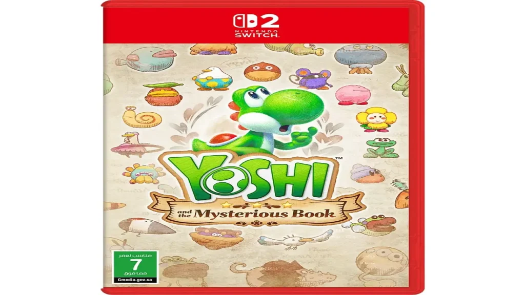 The cover art for Yoshi and the Mysterious Book